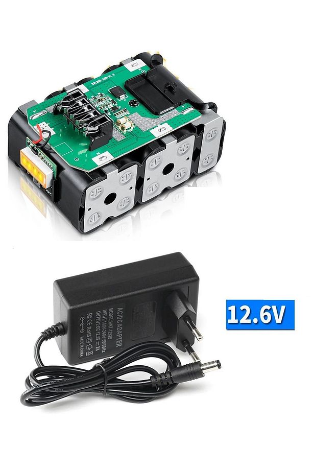 Şarjlı Matkap Için Şarj Adaptörü 12 Volt 14v 18v 20v 48v 58v Li-on Pil Şarj 5.0 mh Üniversal - 2