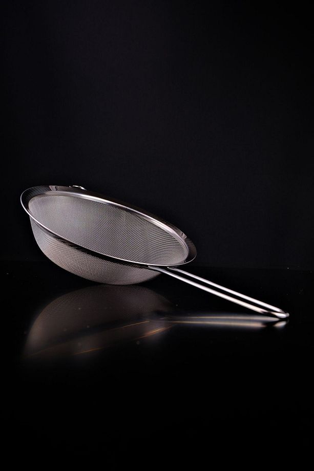 3’lü Çelik Saplı Süzgeç Seti 18-20-22 Cm Gri – C1-1-18 - 4