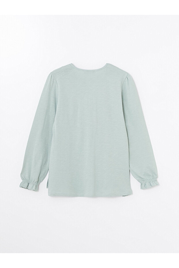 LCW Bisiklet Yaka Nakışlı Uzun Kollu Kadın Bluz - 2