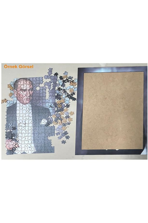 Renklerin Dansı At Silüeti Dekoratif Çift Katlı Çerçeveli Asılabilir Ahşap Puzzle 150 PARÇA 30X20 - 3