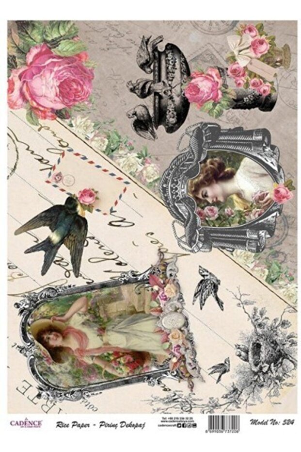Rice Paper Decopage 30*40cm -524