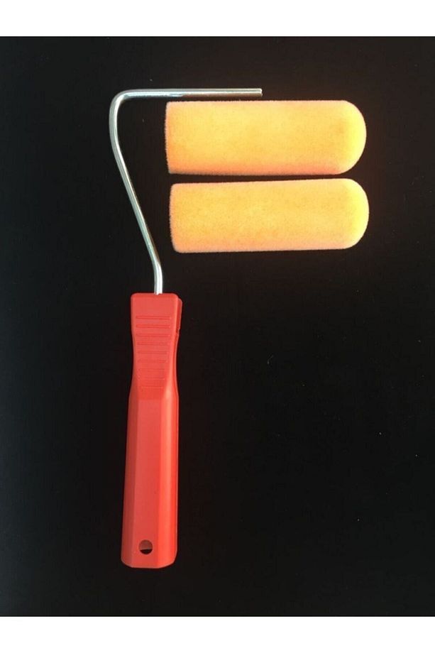 Iz Bırakmayan Kadife Kaplı Rulo Set + 2 Adet Kadife Kaplı Rulo 10 Cm + Rulo Sapı 27 Cm - 2