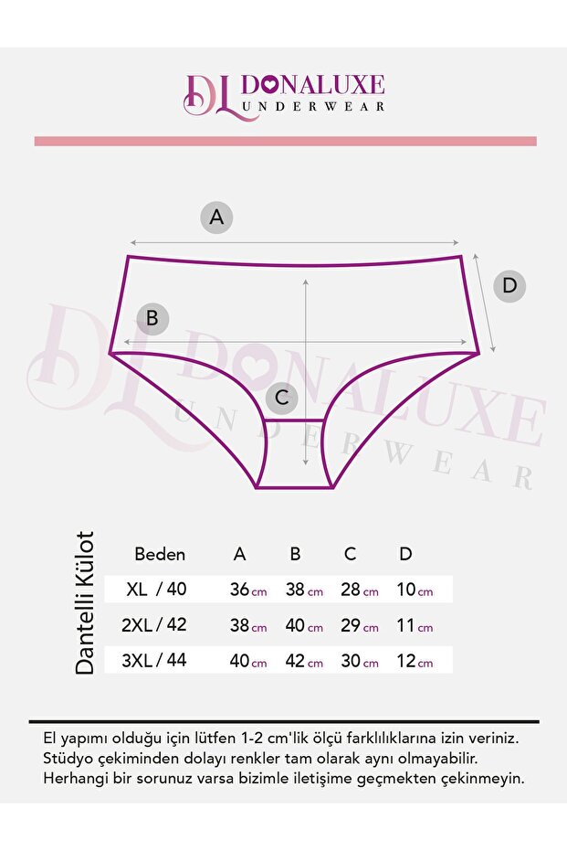 5 db lazac sötétkék fehér csipke pamut női bugyi készlet - 3