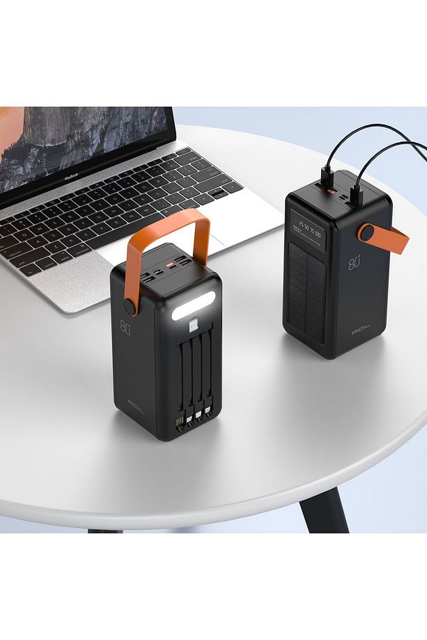 80000 Mah Powerbank Göstergeli Powerbank Solar Fenerli Güneş Enerjili 80000 Powerbank - 2