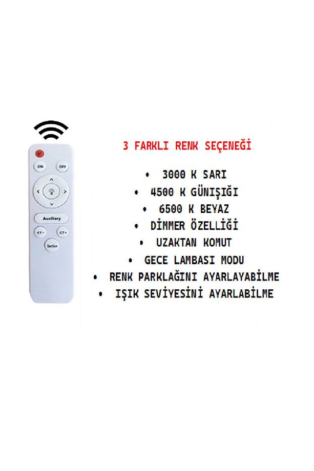Avize İnci Krom 3'Lü Lüks Uzaktan Kumandalı Dimmerli 3 Renk Ledli Avize Salon Avizesi - 2