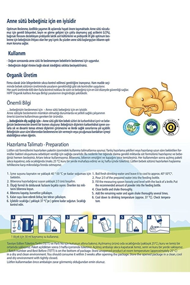 2 Organic Combiotic Devam Sütü 350 gr - 3