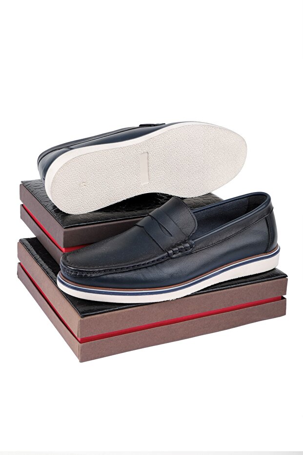 Vittoria férfi naplopó – valódi bőr szabadidőcipő - 4