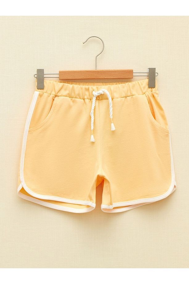 Beli Lastikli Basic Kız Çocuk Şort - 1