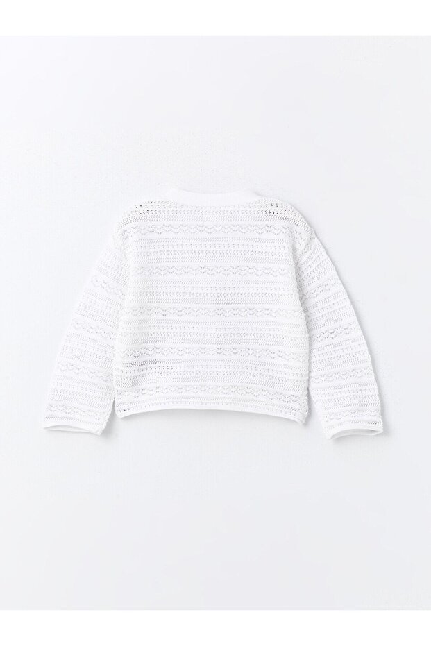 LCW baby V Yaka Kız Bebek Triko Hırka - 2