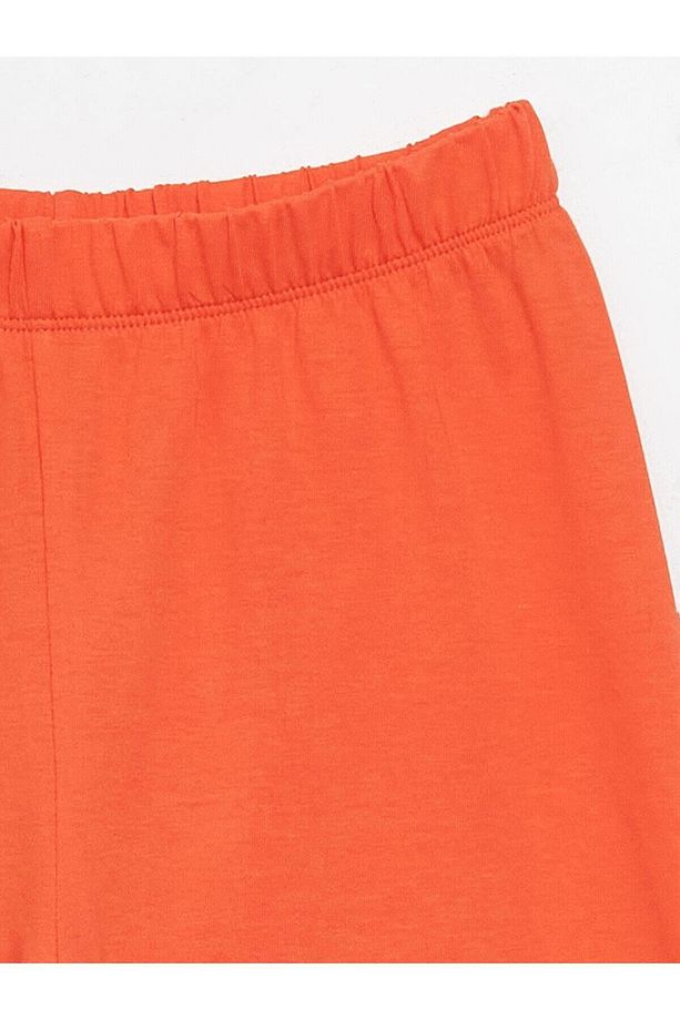 LCW Kids Bisiklet Yaka Baskılı Kısa Kollu Erkek Çocuk Şortlu Pijama Takımı - 5