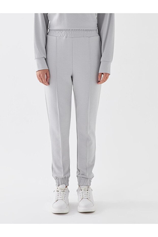 LCW Vision Kadın Beli Lastikli Düz Jogger Eşofman Altı - 3