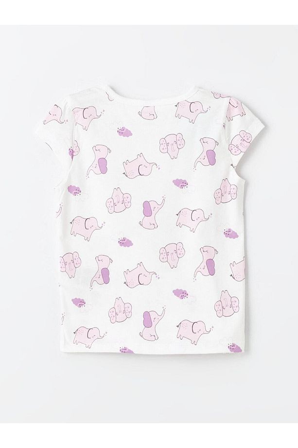 LCW baby Kız Bebek Şortlu Pijama Takımı - 4
