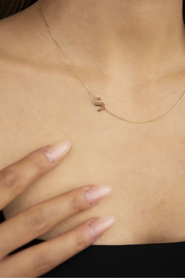 Harfli Altın Kolye - 3