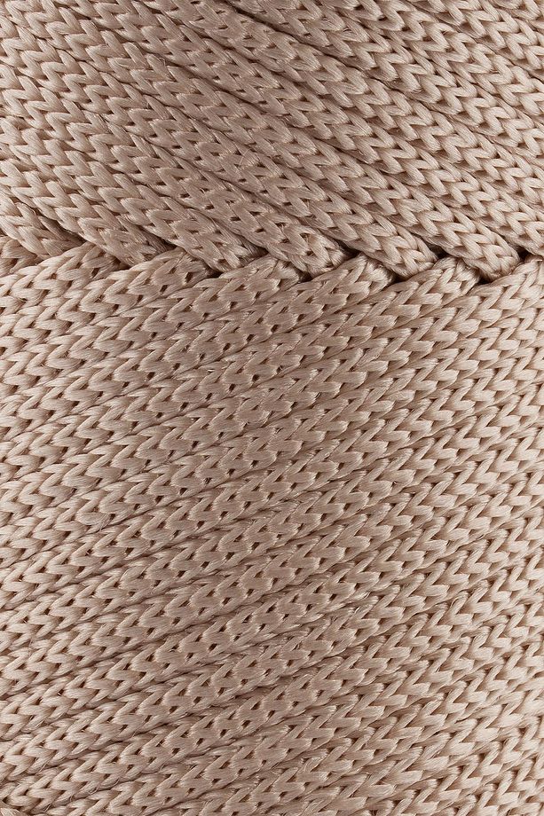 3 Mm - 250 gr Polyester Makrome Ipi Sütlü Kahve 120 M Polyester Makrome Ip Supla Ip Ve Çanta Ipliği - 3
