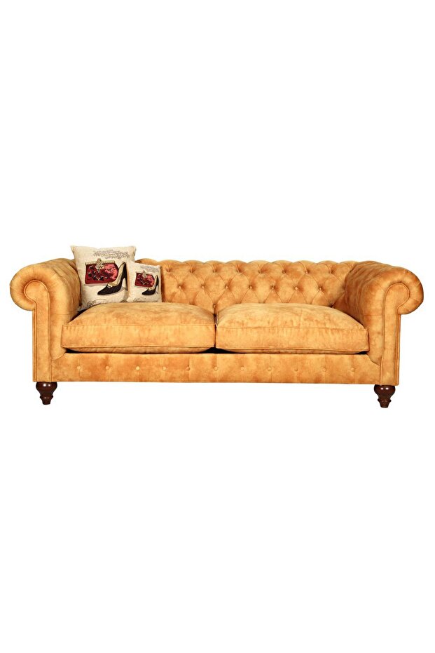 Sarı Kanepe 230x90x80 cm - 2