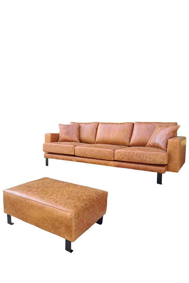3A MOBİLYA CHİCAGO HAKİKİ DERİ KANEPE - 4