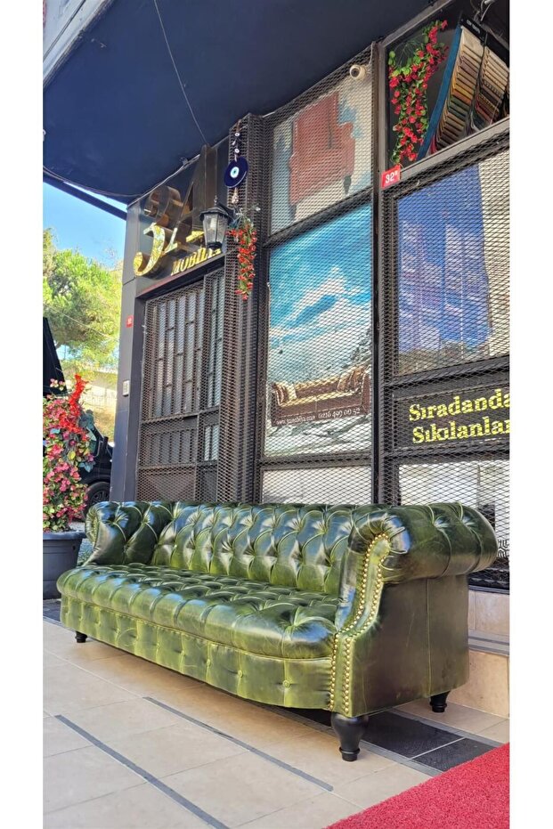 3A MOBİLYA OLD ENGLİSH PULLAP CHESTERFİELD - 1