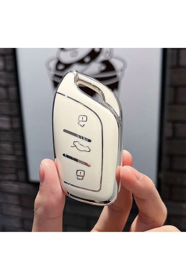 MG MG4 Key Protection Case White Silver