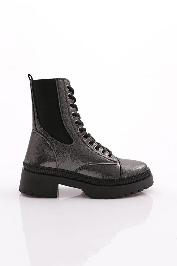 Women's Stretch Detailed Boots Platinum Caviar 211013121027