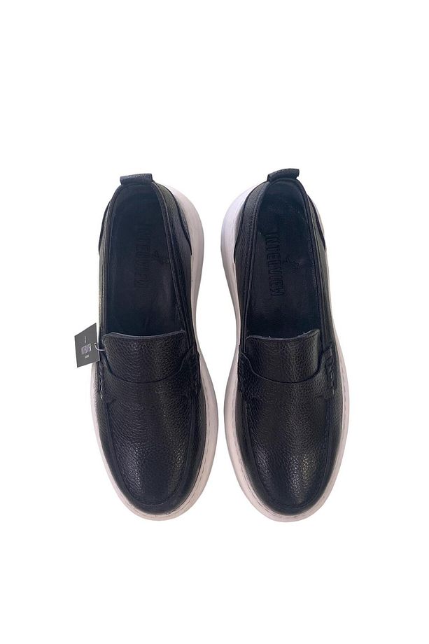 İnterview %100 Deri Eva Taban Sneaker Siyah Ayakkabı - 2