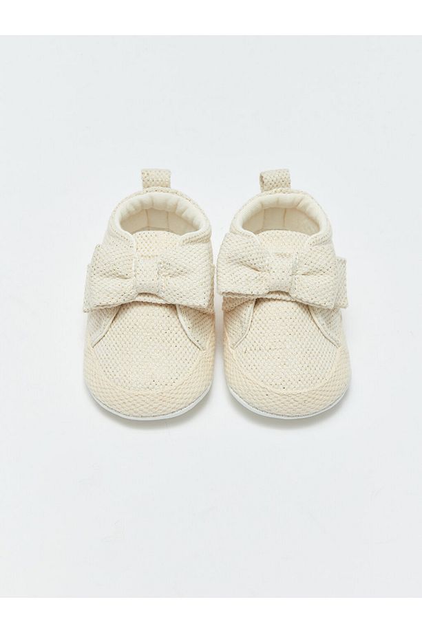 LCW STEPS Fiyonk Detaylı Kız Bebek Yürüme Öncesi Ev Ayakkabısı - 4