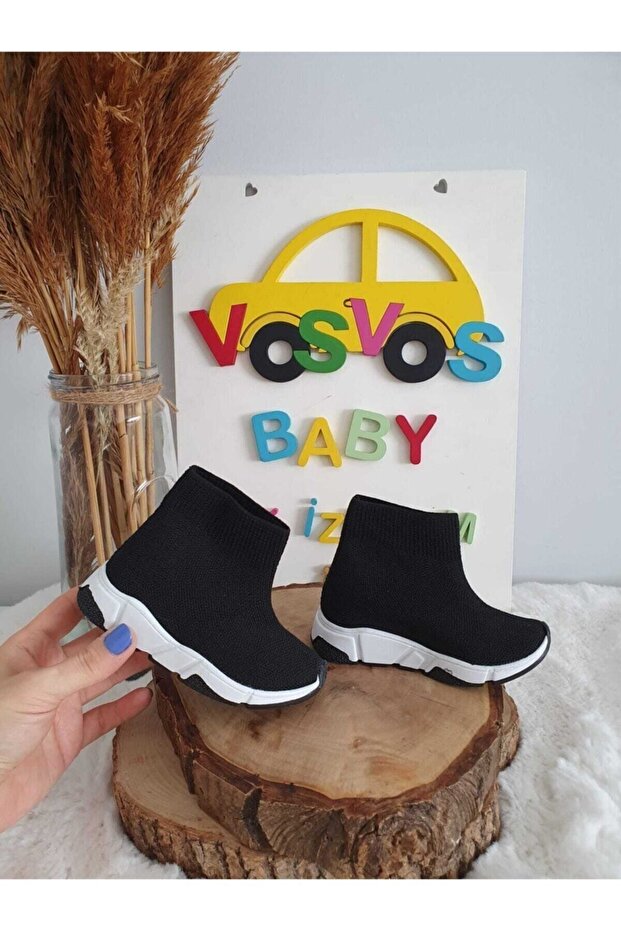 Black Children's Socks Shoes