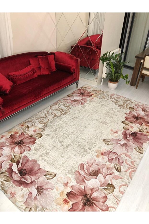 Poppy Model Silk Velvet Elastic Carpet Cover/Cover