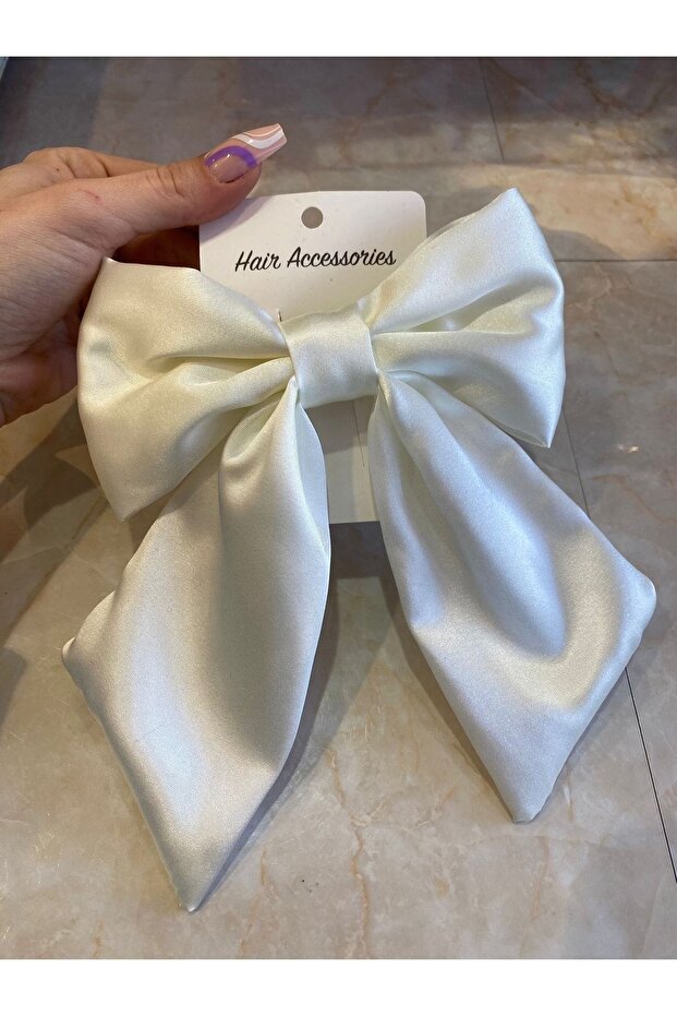 Satin Large Bow Ribbon Pinch Buckle 16x18 Suitable for Children