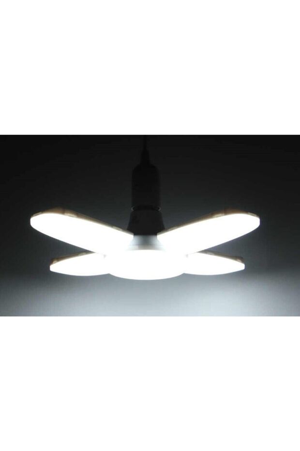 Beyaz Mini Pervane Katlanabilir Led Ampul E27 2000 Lümen 24w - 2
