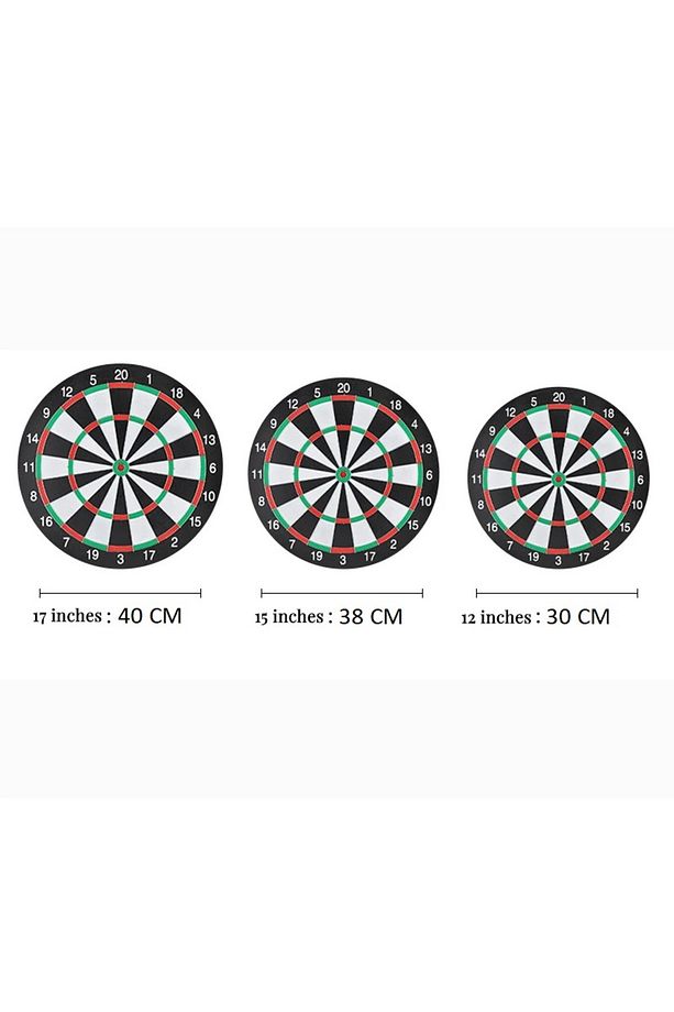 Dart Tahtası Seti 17 İnç Büyük Boy Çift Taraflı Dart Tahtası Oyun Seti - 6