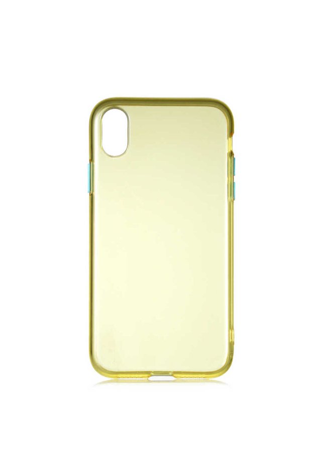 Apple iPhone Xr 6.1 Compatible Case Colorful Transparent Structure Silicone Cover