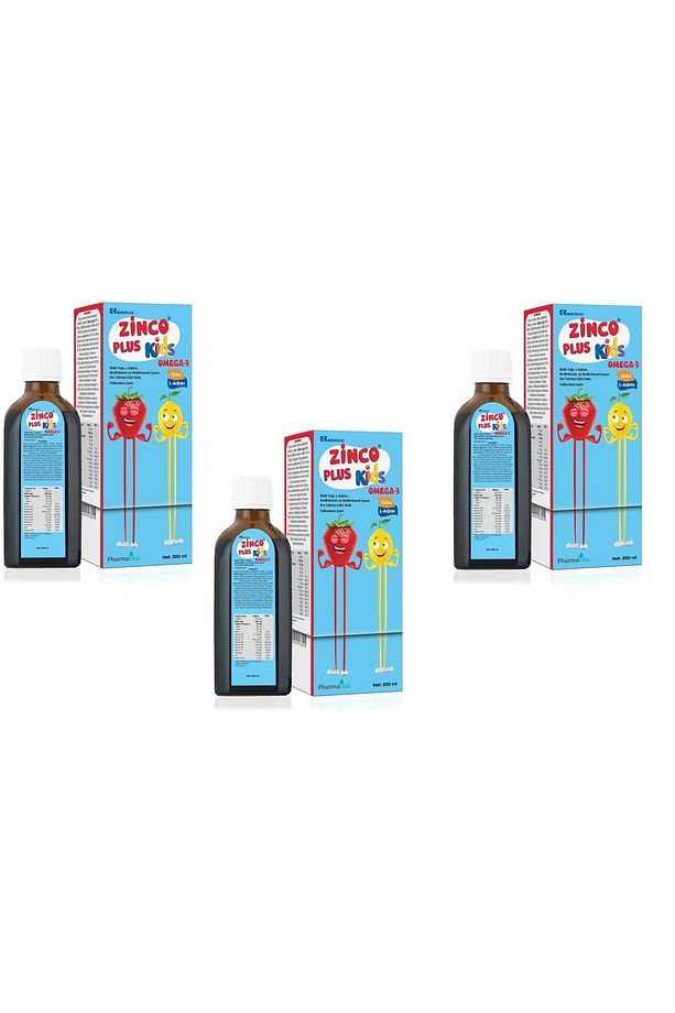 ZİNCO Kids Plus Şurup 200 ml 3 ADET - 1
