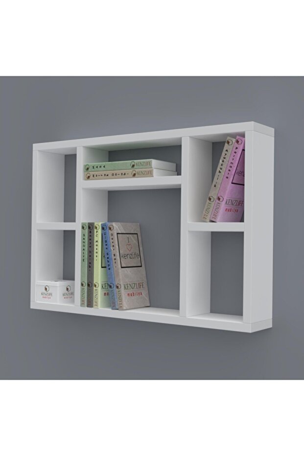 Kitaplık Neşve 040*060*20 Byz Duvar Rafı - 1