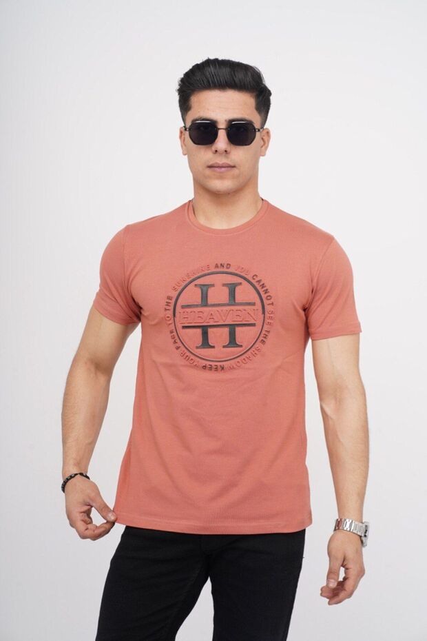 Men's Slim Fit Slim Fit Crew Neck Lycra Stretchy Soft Textured Fabric