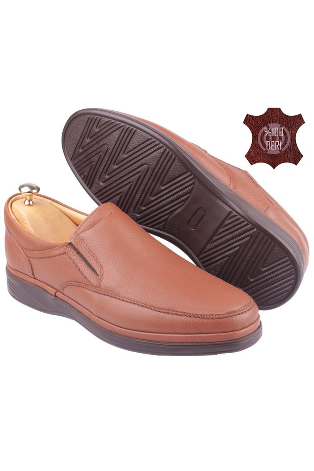 Inner Outer Genuine Leather Casual Orthopedic Men's Shoes-(Detector Men's Daily Orthopedic Shoes w