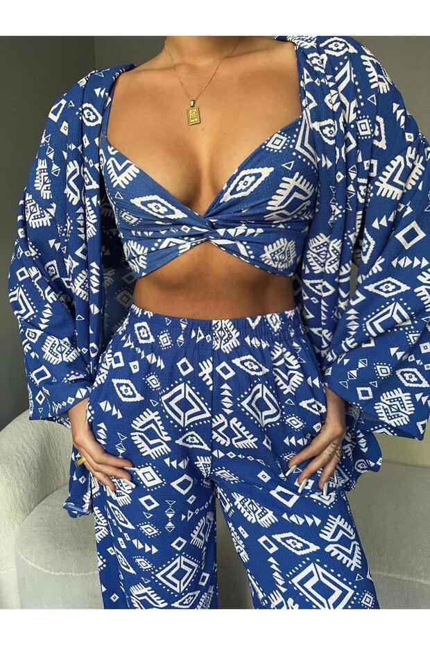 Triple Kimono Set Blue - 5