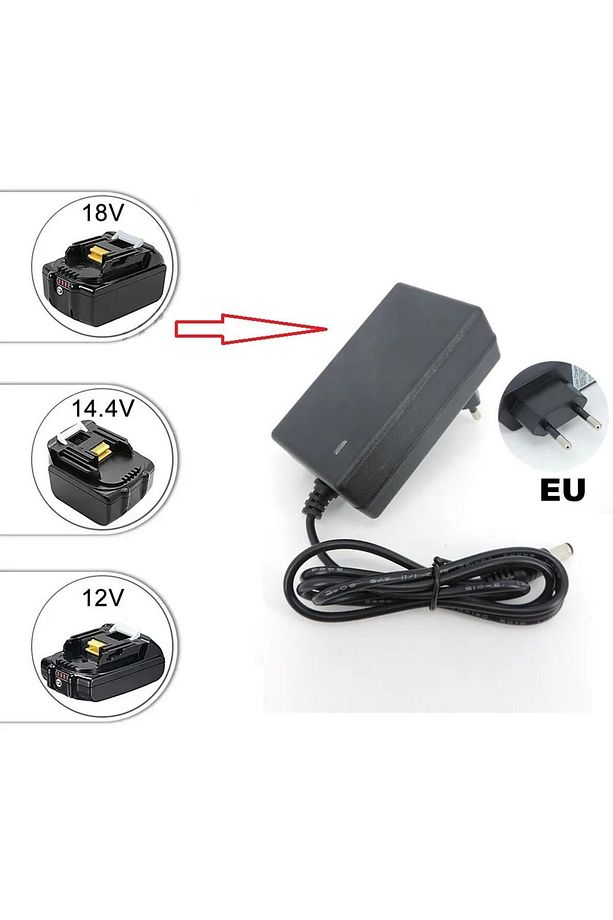 Şarjlı Matkap Için Şarj Adaptörü 12 Volt 14v 18v 20v 48v 58v Li-on Pil Şarj 5.0 mh Üniversal - 5
