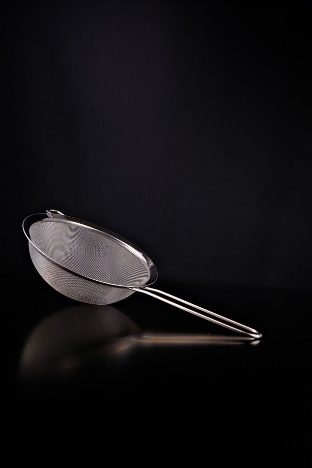 3’lü Çelik Saplı Süzgeç Seti 18-20-22 Cm Gri – C1-1-18 - 5