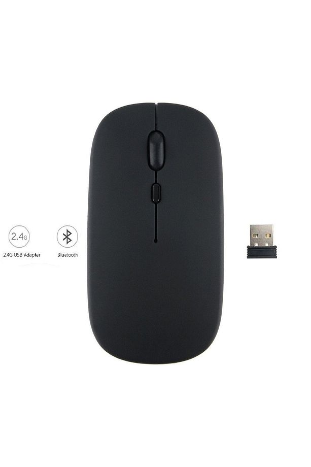 Galaxy Tab A8 2021 X200 Uyumlu Mouse Bluetooth Wireless Şarj Edilebilir Fare 2.4g - 1