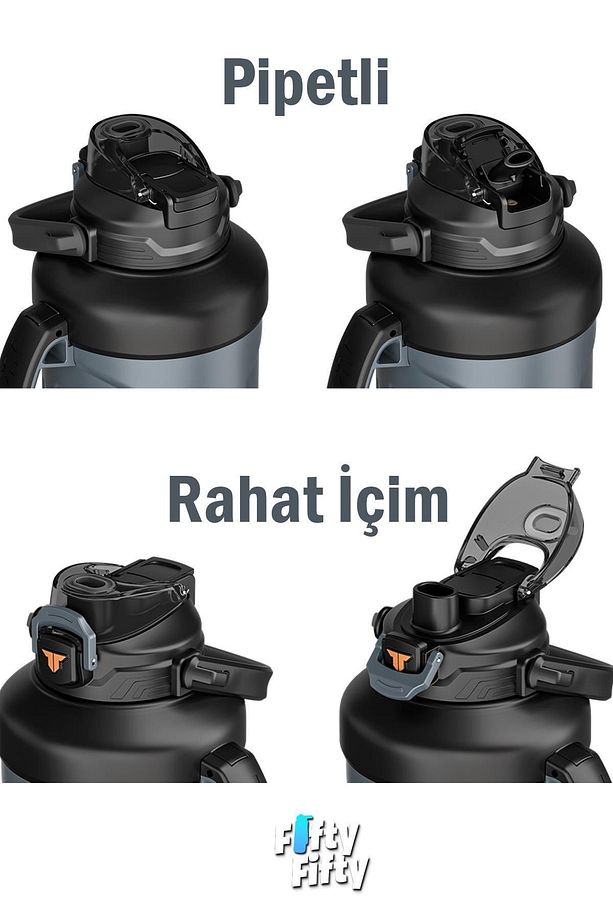 TKK 1650 ML Profesyonel Kamp Matarası/Çelik Termos Çift Kullanım Pipetli/Rahat İçim 12/24 Yalıtım -2 - 6