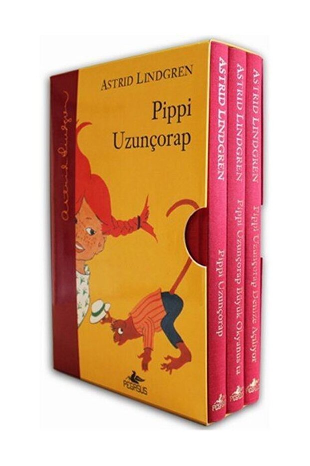 Pippi Uzunçorap Serisi Boxed Special Set (3 Hardcover Books) - Astrid Lindgren