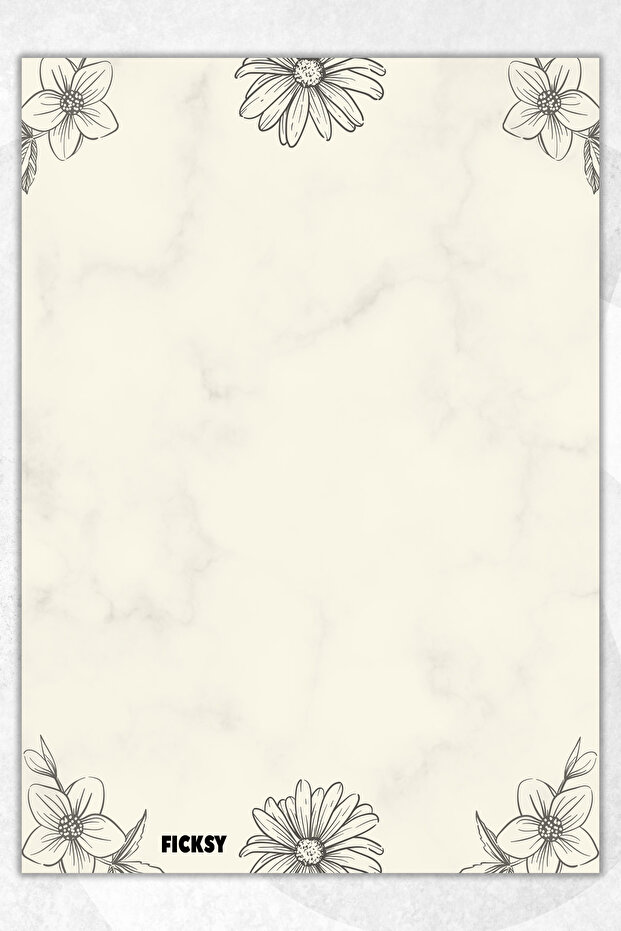 A5 Size Floral Patterned Notepad - 50 Sheets Memopad Memo Pad To Do List - 1