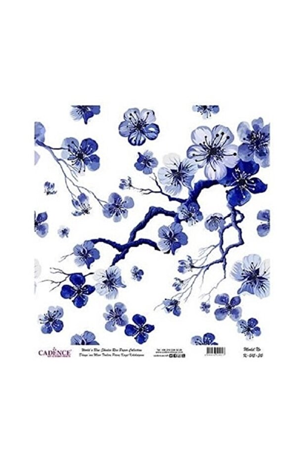 Cherry Blossom Pattern Brass Decoupage - K015