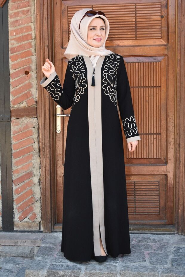 رابيا أسود مطرز منعش - 7