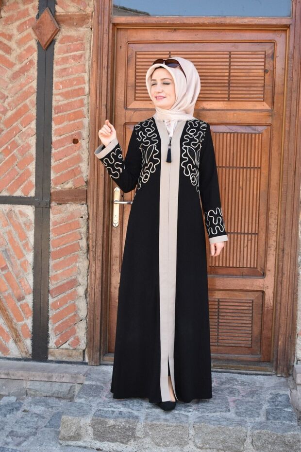 رابيا أسود مطرز منعش - 2