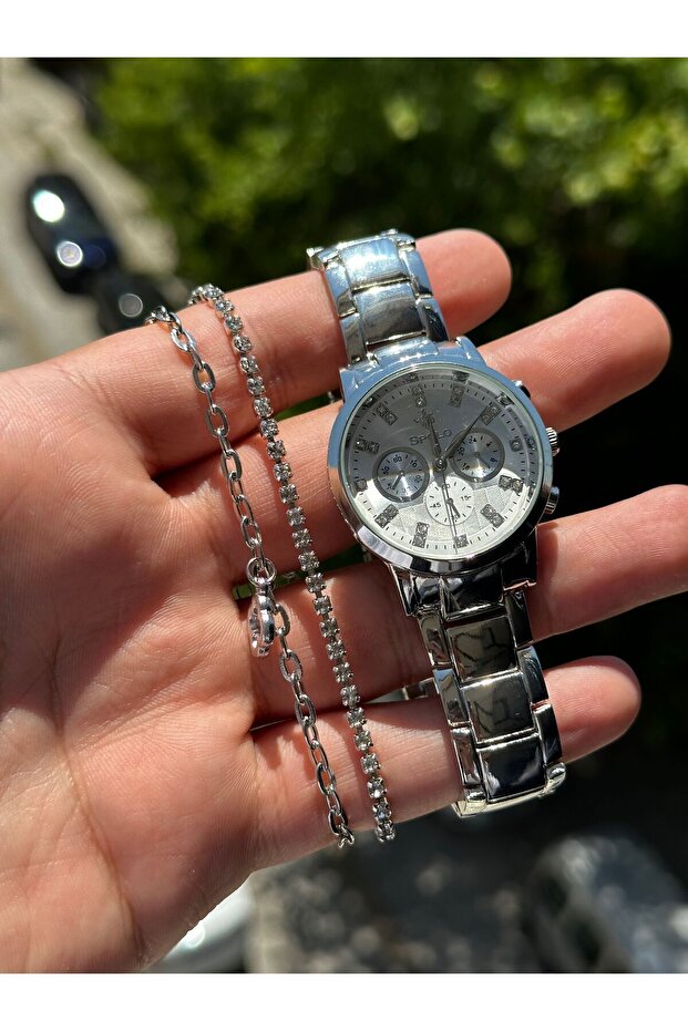 ÇELİK KADIN KOL SAATİ - 6