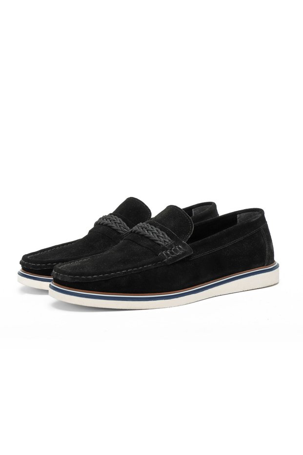 Trapani Genuine Leather Suede Men's Casual Shoes Loafer Shoes