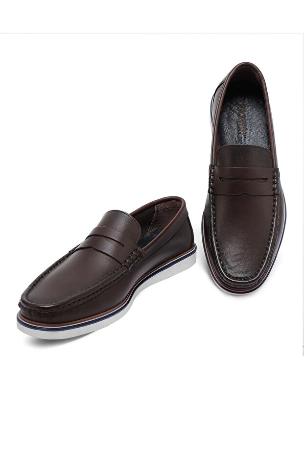 Vittoria férfi naplopó – valódi bőr szabadidőcipő - 3