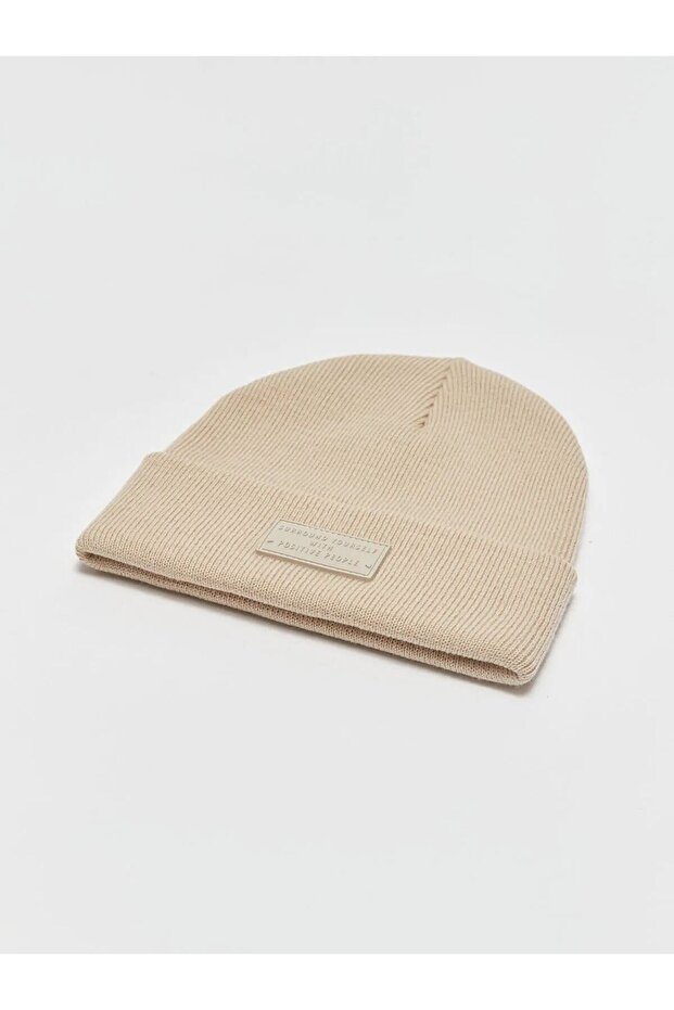 LCW ACCESSORIES Etiket Baskılı Erkek Triko Bere - 4