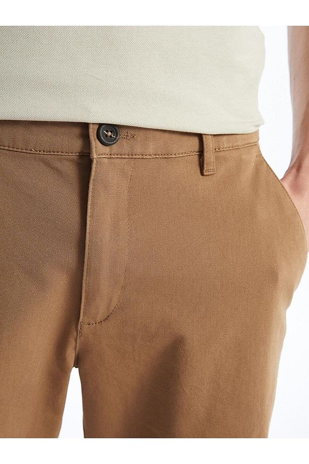 Standart Kalıp Gabardin Erkek Şort - 3